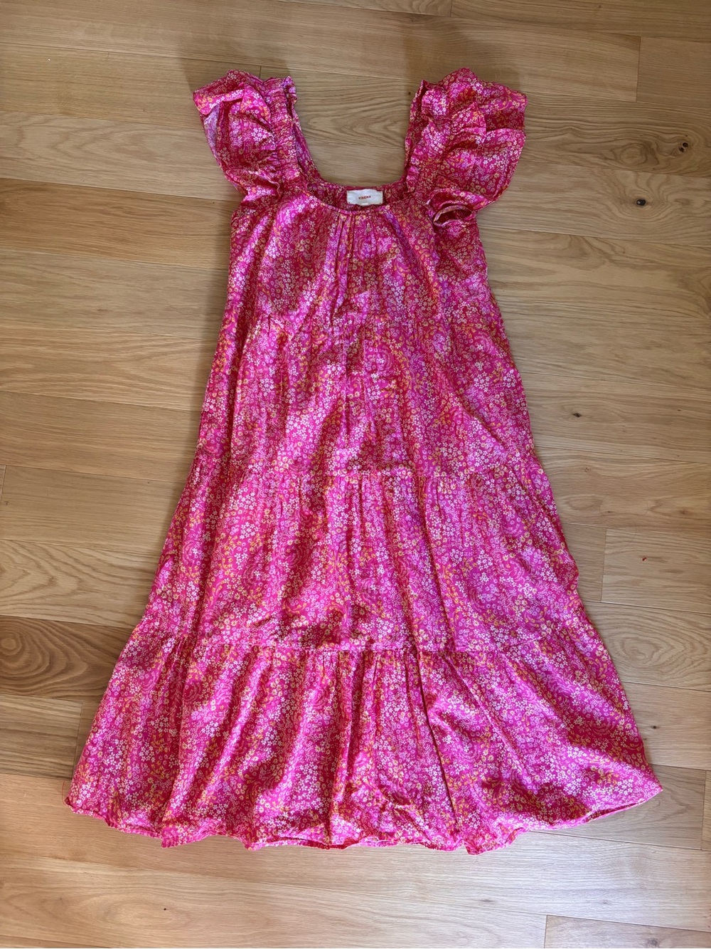 XiRENA Pink Floral Midi Dress